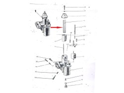 Yezdi Roadking Carburetor throtle valve spring