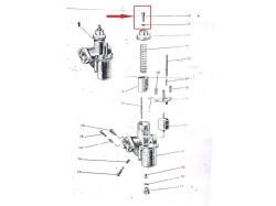 Yezdi Roadking Carburetor throttle cable guide and lock