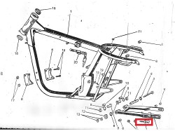 Yezdi Roadking chain adjuster set