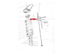 Yezdi Roadking clutch bracket with lever