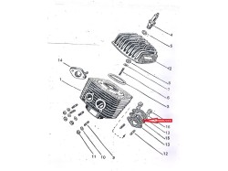 Yezdi Roadking cylinder flat washer