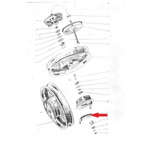 Yezdi Classic rear wheel reaction bracket