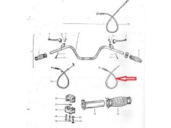 Yezdi Classic throttle cable